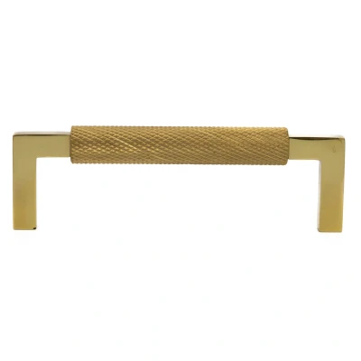 Afbeelding van Messtique Meubelgreep Knurled 207mm gepolijst messing