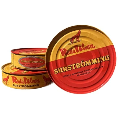 Afbeelding van Surströmming Zweedse visdoos Surstroemming haring geschenken voor mannen gefermenteerde gammelvis Noorwegen Ulven Specialiteiten