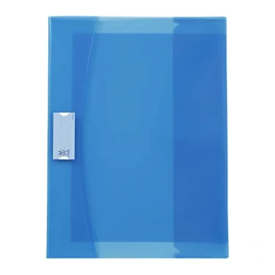 Afbeelding van Viquel Strong Cover boekomslag 24x2 kunststof blauw hoge kwaliteit versterkte rug met bladwijzer