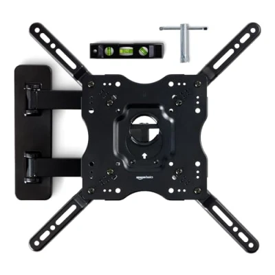 Afbeelding van Amazon Basics Support mural mobile pour TV de 26 à 55 pouces (66 140 cm) Noir