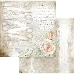 Afbeelding van Stamperia Romantic Threads Scissors 12x12 Inch Paper Sheets (10pcs) (SBB789) (DISCONTINUED)