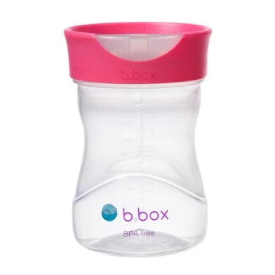 Afbeelding van b.box Leerbeker, met Free Flow opening, drinkbeker voor kinderen, BPA vrij, vaatwasmachinebestendig, vanaf 12 maanden, 240 ml, lichtblauw