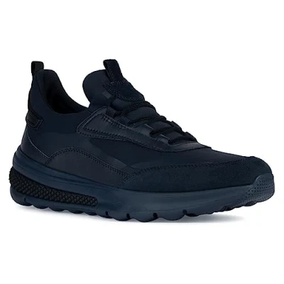 Afbeelding van Geox U Spherica Actif Sneakers laag, Heren, Maat: 40, Navy Leer en textiel