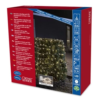 Afbeelding van Konstsmide 3731 103 Micro lichtketting Buiten werkt op batterijen Aantal lampen 480 LED Warmwit