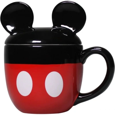 Afbeelding van Disney Mickey Mouse vormige mok met deksel 425ml