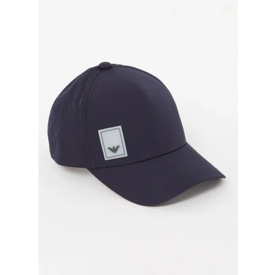 Afbeelding van Emporio Armani heren Pet met logo in de kleur Donkerblauw