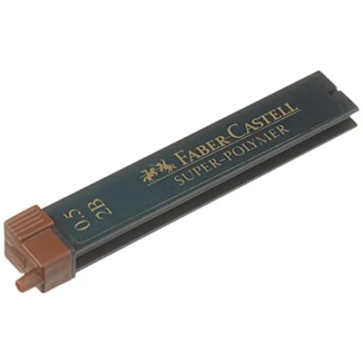 Afbeelding van potloodstiftjes Faber Castell Super Polymer 0,5mm 2B