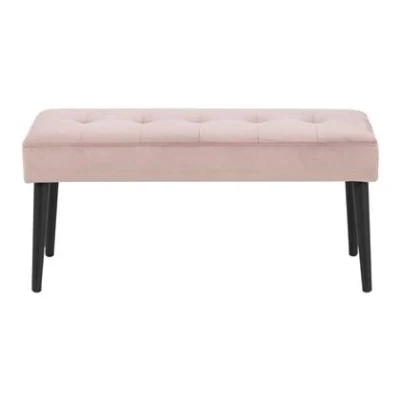 Afbeelding van Bankje Gaby fluweel Roze 45x95x38 cm Velvet