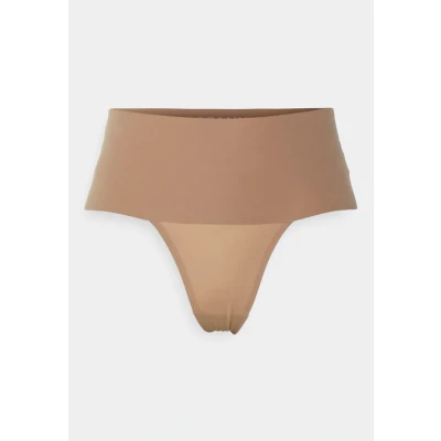 Afbeelding van SPANX dames Undie Tectable naadloze corrigende string in de kleur Lichtbruin, maat: S