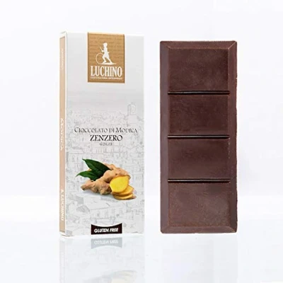 Afbeelding van Chocolade Modica Ginger Smaak Glutenvrij, 100 g