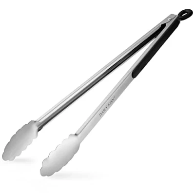 Afbeelding van Extra lange grilltang 43,2 cm, keukentang van hoogwaardig roestvrij staal voor keuken, grill, barbecue, buffet (43,2 1 stuk)