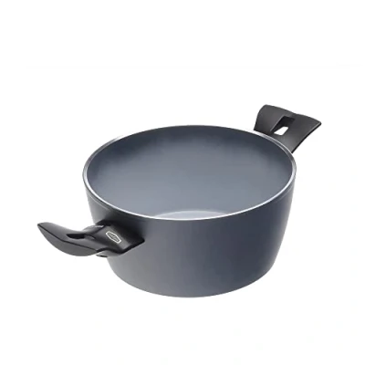 Afbeelding van Moneta 4120720 kookpan voor inductie, aluminium, lichtgrijs, 20 cm