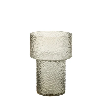 Afbeelding van J Line vaas betty glas transparant small