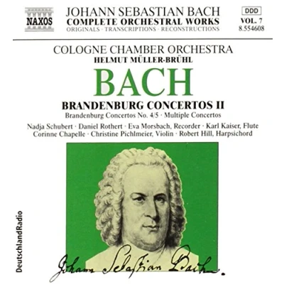 Afbeelding van Cologne Chamber Orchestra, Helmut Müller Brühl J.S. Bach: Brandenburg Concertos II Nos. 4 &amp; 5 (CD)