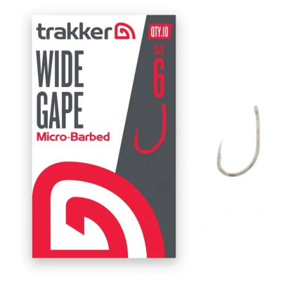 Afbeelding van Trakker Wide Gape Hooks Micro Barbed Haakmaat 6 (10 Stuks) Karperhaken