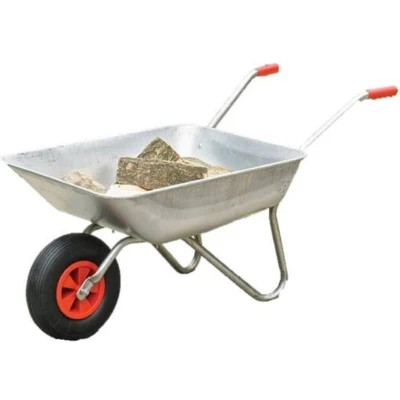 Afbeelding van Benson 65L Gegalvaniseerde Kruiwagen: Sterk &amp; Compact