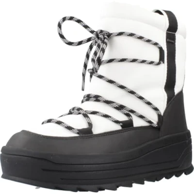 Afbeelding van Geox Milleiny B Abx Enkellaarsjes White/Black 37