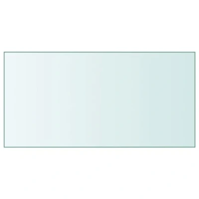 Afbeelding van vidaXL Tafelblad, transparant, 50 x 100 cm, gehard glas