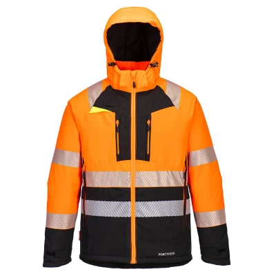 Afbeelding van DX4 Hi Vis Klasse 2 Winterjack maat 4XL, Orange/Black