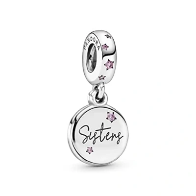 Afbeelding van PANDORA Charm hanger zwaarder &quot;Swestern for immer&quot; 798012FPC, Zilver, Zirkonia