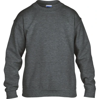 Afbeelding van Gildan Heavy Blend Classic Fit Youth Crewneck Sweatshirt GI18000B Dark Heather