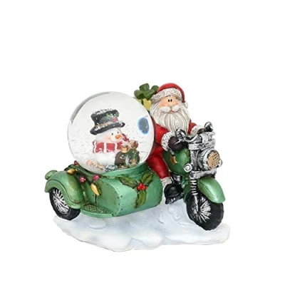 Afbeelding van Dekohelden24 Kleine sneeuwbal, zijmachine, groen, L/H, 8 x 9 7,5 cm, diameter bal 4,5 cm