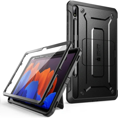 Afbeelding van Supcase Fullcover hoes Geschikt Voor Samsung Tab S8 Ultra / S9 14.6 inch Zwart