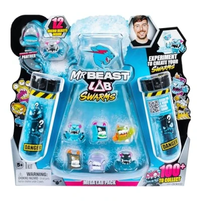 Afbeelding van MrBeast Lab 24715, Mega Pack, 12 binnen, experimenteer om je zwermen te muteren, mengen, schudden, creëren