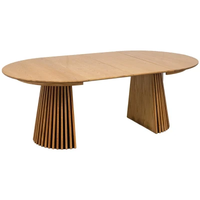 Afbeelding van House Nordic Osaka Eiken Eettafel Rond / Uitschuifbaar
