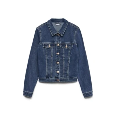 Image de Vero Moda Veste Denim VMLUNA LS SLIM DNM JACKET MIX GA NOOS, bleu moyen., S