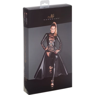 Afbeelding van Noir Handmade Wetlook Jurk Divalicious Small