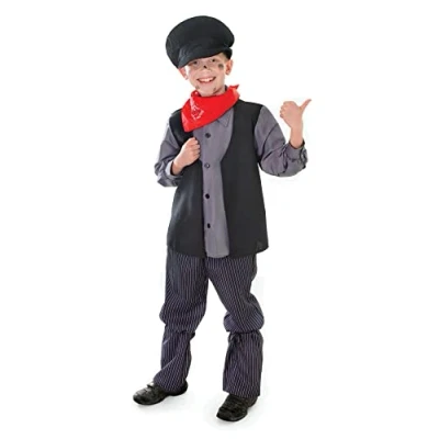 Afbeelding van Bristol Novelty Schoorsteenkostuum, maat L, jongens, CC197, meerkleurig, medium