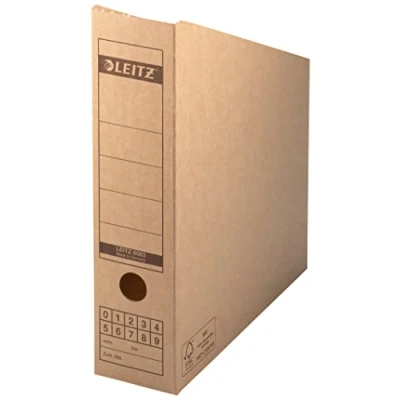 Afbeelding van Tijdschriftenhouders Premium 6083 FSC gerecycled karton rug 78 mm bruin 10 stuks