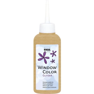 Afbeelding van KREUL Glitter Gouden Raamverf Window Color 80ml