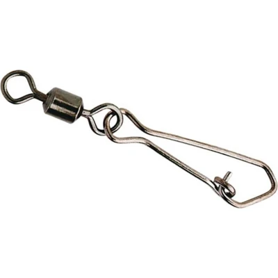 Afbeelding van Spro Black Rolling Swivel &amp; Hook Snap (10 pcs) Maat : 8