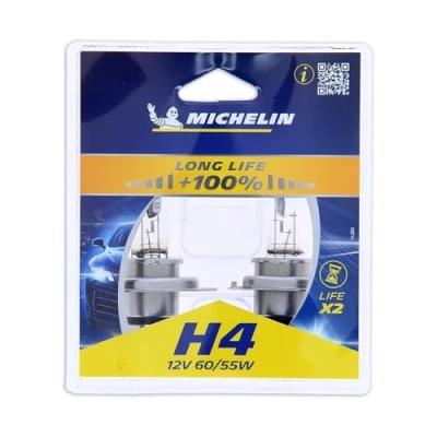 Afbeelding van Michelin 008714 Gloeilamp, verstraler H4 12V 60/55W P43t Halogeen VOLKSWAGEN: CADDY Alltrack IV Van, Polo V Hatchback, 4 Kasten