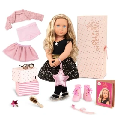 Afbeelding van Our Generation BD31357Z Regular Doll, Stella &amp; Accessories Cadeauset, 62243456907, 46 cm