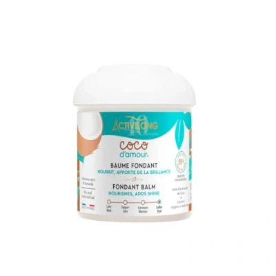 Afbeelding van ACTIVILONG Coco D&#039;Amour Fondant Balsem zonder uitspoelen getextureerd haar hydrateert, vergemakkelijkt het stylen verwijdert kroezen 99% natuurlijke ingrediënten kokosgeur gemaakt in