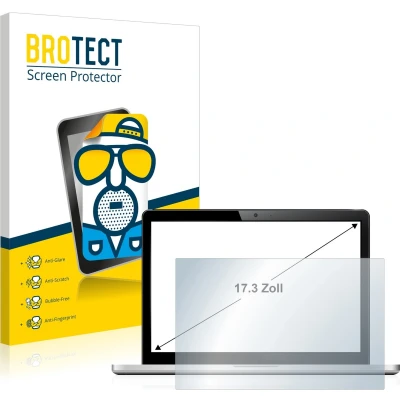Afbeelding van BROTECT Screenprotector voor Laptops met 17.3 inch Schermen [383 mm x 215 mm, 16:9] Folie Beschermfolie matte