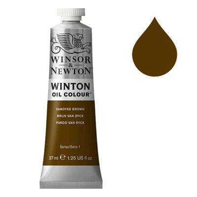 Image de Winsor &amp; Newton Winton peinture à l&#039;huile (37 ml) 676 brun Van Dyck