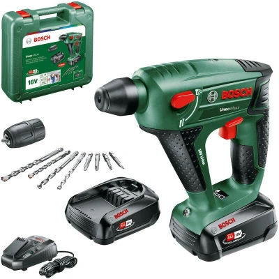 Afbeelding van Bosch Home and Garden Uneo Maxx SDS Quick Accu boorhamer 18 V 2.5 Ah Li ion Incl. 2 accus, koffer