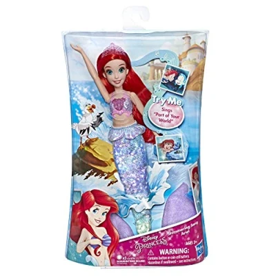 Afbeelding van Disney Prinsessen Prinses Ariel zingende pop, zingt in het Frans, 30 cm, E4638ES0