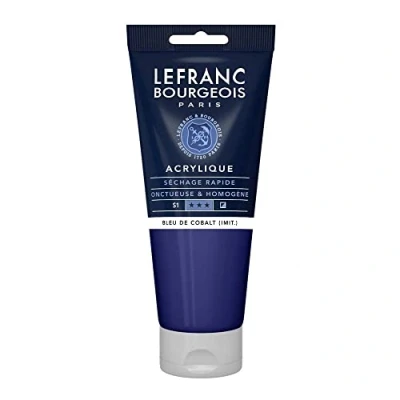 Afbeelding van Lefranc Bourgeois fijne acrylverf, Tube 200 ml, kobaltblauw (lmit.)
