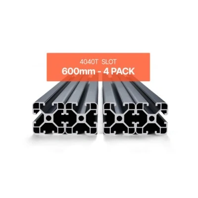 Image de VEVOR Profilés d&#039;Extrusion Aluminium 4040 Rail Linéaire Anodisé 600 mm 4 PCS