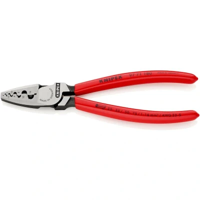 Image de KNIPEX 97 71 180 pince à sertir pour embouts plastifiés mm