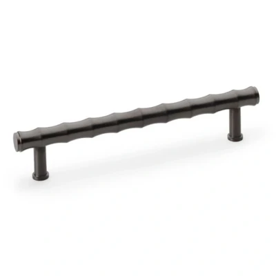 Afbeelding van Crispin Bamboo T Bar Kastgreep donker brons 160mm