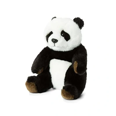 Afbeelding van WWF panda pluche dier realistisch met vele soortgelijke details zacht en soepel CE normen zittende hoogte 15 cm