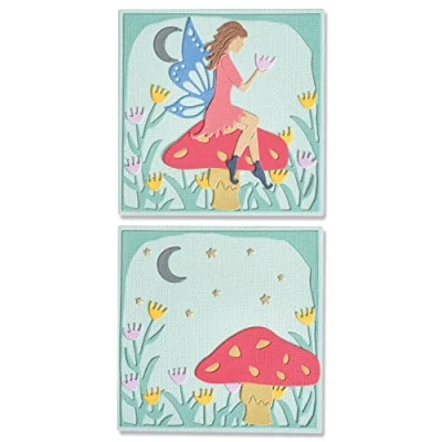 Afbeelding van Sizzix Thinlits Die Set 13PK Fairy Scene 666018 Lisa Jones (10 22)