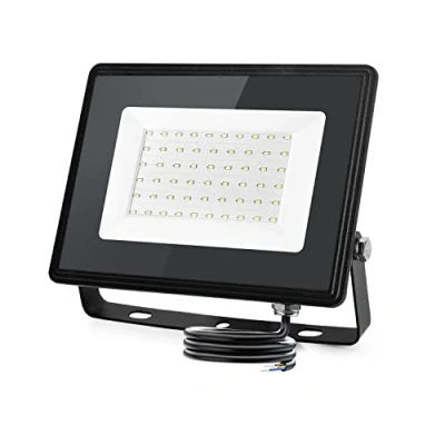 Afbeelding van Aigostar led buitenspot, 50 W, 5400 lm, koudwit, 6500 K, spot voor buiten, energiebesparend, 85%, IP65, waterdicht, veiligheidslicht, tuin, terras, binnenplaats, garage