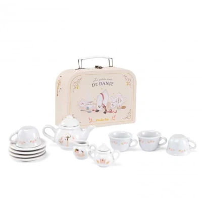 Afbeelding van Moulin roty theeservies met koffer la petite école de danse